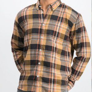 Billy Reid Plaid Men's Button Down Shirt